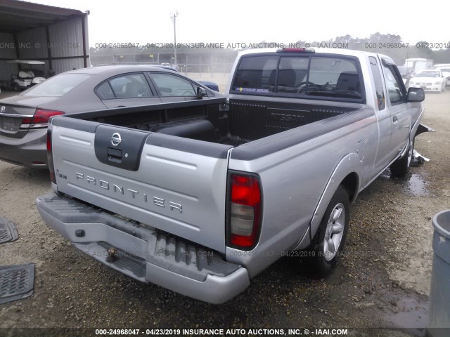 1N6DD26T84C472113 - 2004 NISSAN FRONTIER KING CAB XE SILVER photo 4