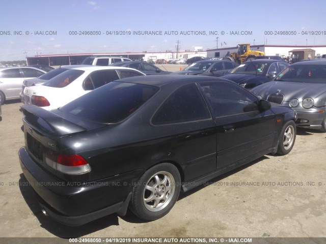 1HGEJ612XYL058151 - 2000 HONDA CIVIC DX BLACK photo 4