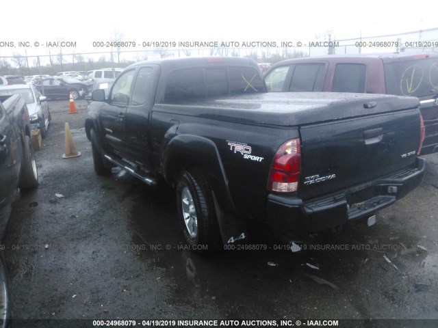 5TEUU42NX5Z047629 - 2005 TOYOTA TACOMA ACCESS CAB შავი ფოტო 3