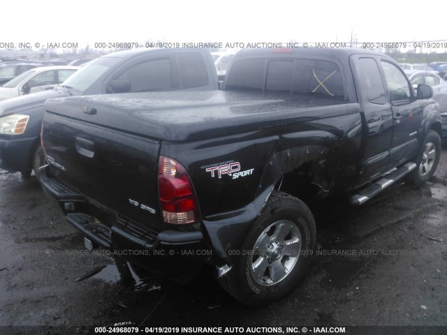 5TEUU42NX5Z047629 - 2005 TOYOTA TACOMA ACCESS CAB შავი ფოტო 4