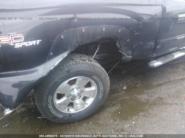 5TEUU42NX5Z047629 - 2005 TOYOTA TACOMA ACCESS CAB შავი ფოტო 6