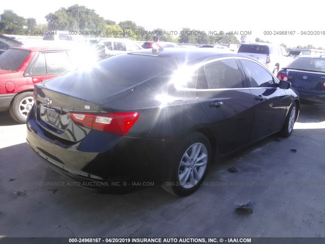 1G1ZJ5SU4HF224522 - 2017 CHEVROLET MALIBU HYBRID BLACK photo 4