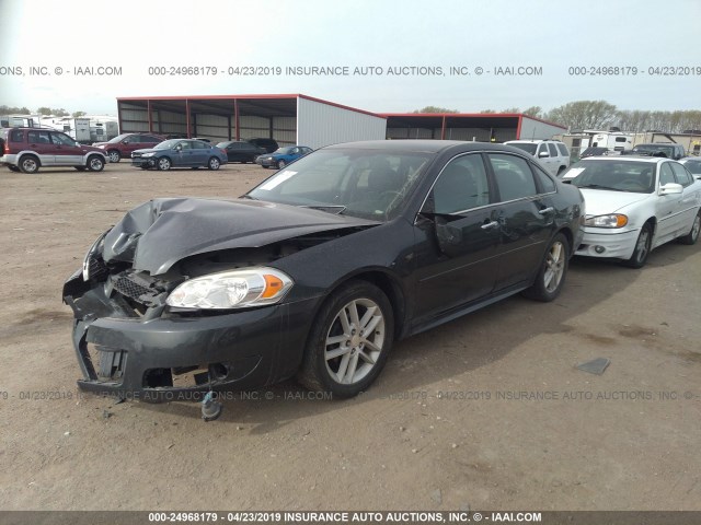 2G1WC5E39D1213033 - 2013 CHEVROLET IMPALA LTZ GRAY photo 2