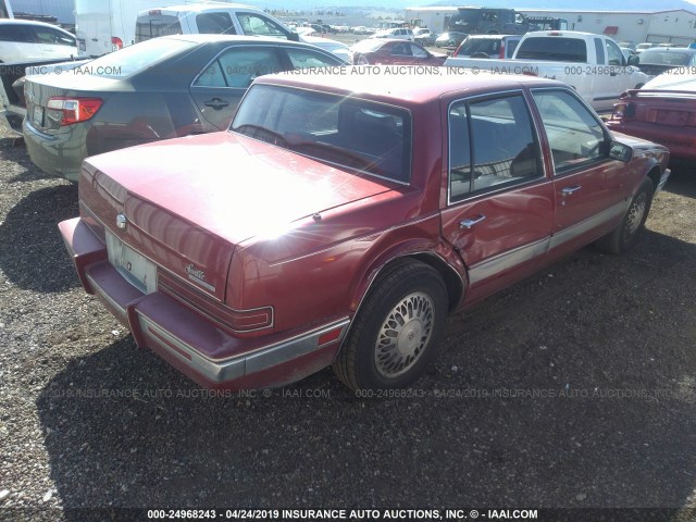 1G6KS5334LU825951 - 1990 CADILLAC SEVILLE MAROON photo 4