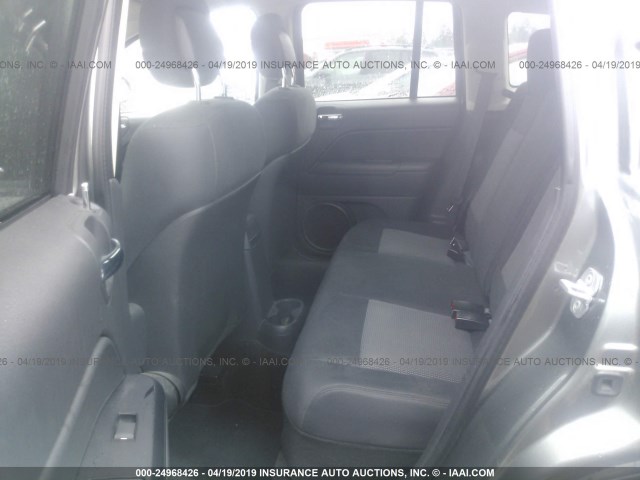 1C4NJDBB7DD253386 - 2013 JEEP COMPASS SPORT GRAY photo 8