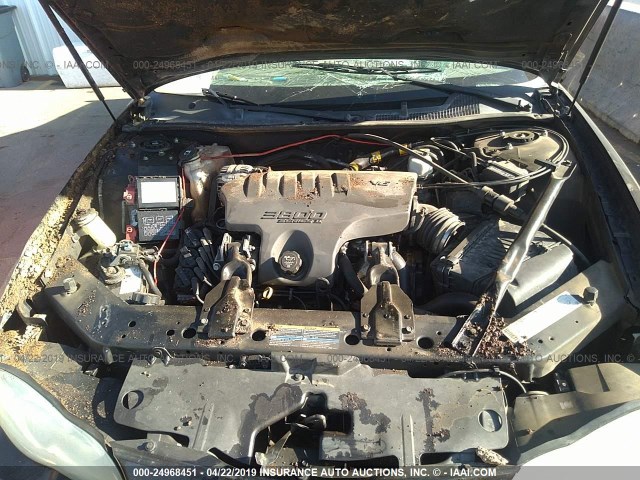 2G1WX15K149364910 - 2004 CHEVROLET MONTE CARLO SS შავი ფოტო 10