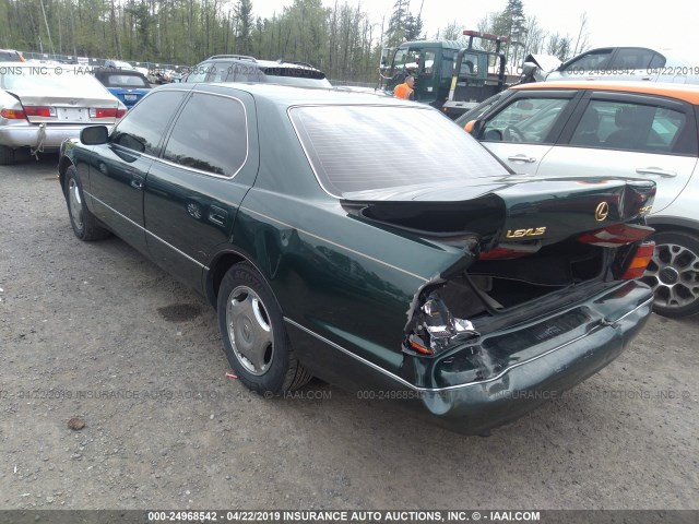 JT8BH28F2Y0179111 - 2000 LEXUS LS 400 GREEN photo 3