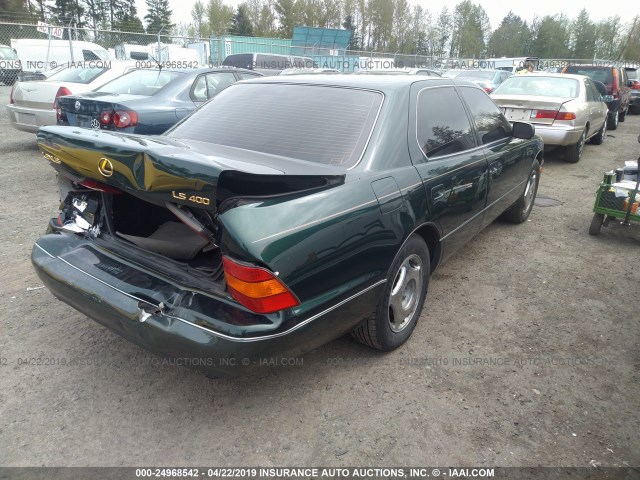 JT8BH28F2Y0179111 - 2000 LEXUS LS 400 GREEN photo 4