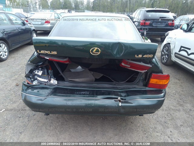 JT8BH28F2Y0179111 - 2000 LEXUS LS 400 GREEN photo 6