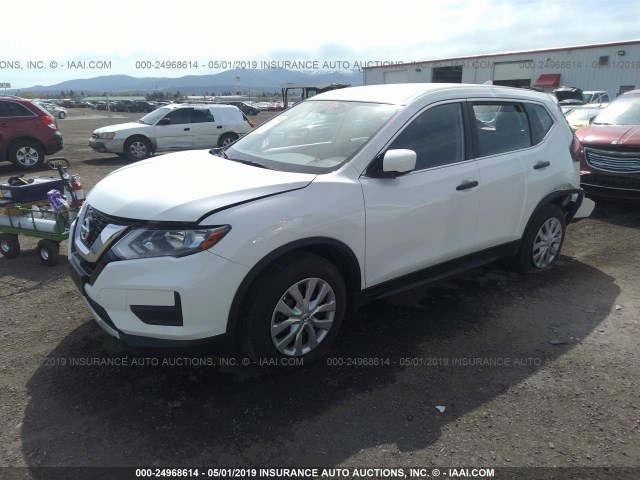 JN8AT2MT6HW133421 - 2017 NISSAN ROGUE S/SL/SV WHITE photo 2