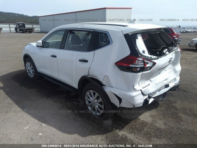 JN8AT2MT6HW133421 - 2017 NISSAN ROGUE S/SL/SV WHITE photo 3