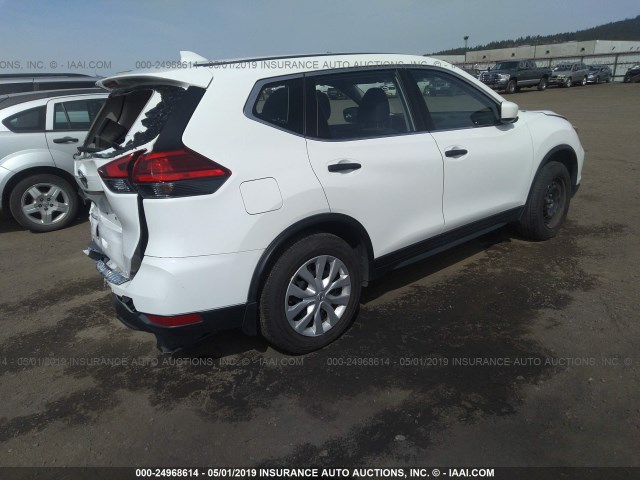 JN8AT2MT6HW133421 - 2017 NISSAN ROGUE S/SL/SV WHITE photo 4