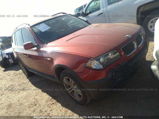 WBXPA93495WD07501 - 2005 BMW X3 3.0I RED photo 1