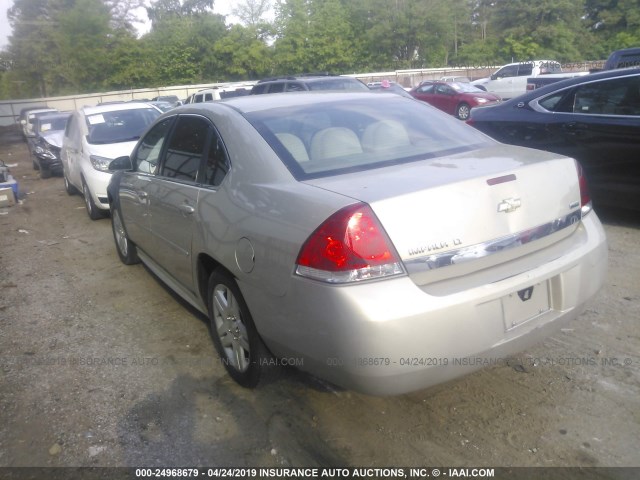 2G1WG5EK0B1162160 - 2011 CHEVROLET IMPALA LT GOLD photo 3