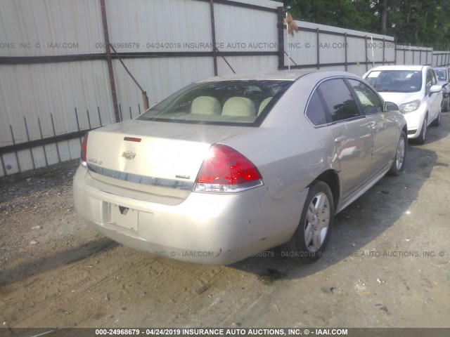 2G1WG5EK0B1162160 - 2011 CHEVROLET IMPALA LT GOLD photo 4