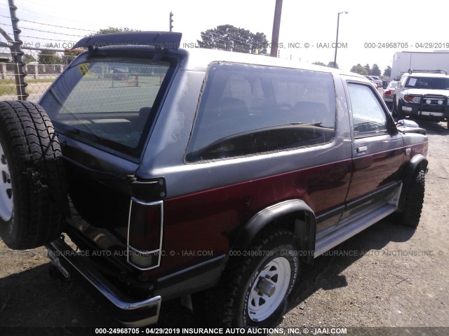 1G8CT18B1F8237505 - 1985 CHEVROLET BLAZER S10 RED photo 4