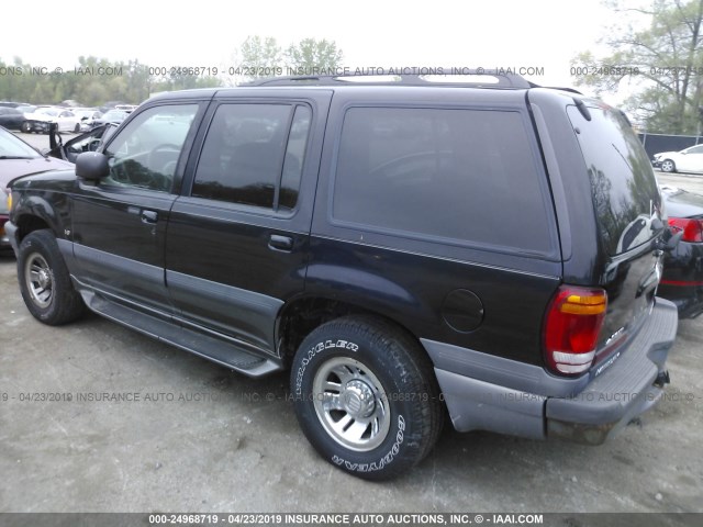 4M2DU55P4XUJ11219 - 1999 MERCURY MOUNTAINEER  BLACK photo 3