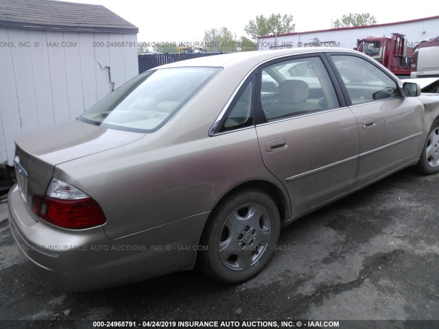 4T1BF28B63U269315 - 2003 TOYOTA AVALON XL/XLS GOLD photo 4