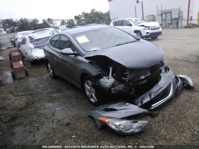 KMHDH4AE9CU426581 - 2012 HYUNDAI ELANTRA GLS/LIMITED GRAY photo 1