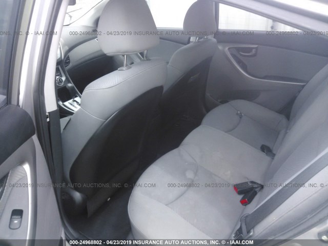 KMHDH4AE9CU426581 - 2012 HYUNDAI ELANTRA GLS/LIMITED GRAY photo 8