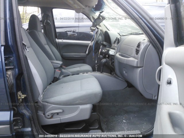 1J4GK38K35W527271 - 2005 JEEP LIBERTY RENEGADE BLUE photo 5