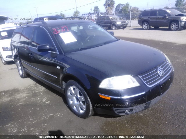 WVWWH63B92E258459 - 2002 VOLKSWAGEN PASSAT GLX BLACK photo 1