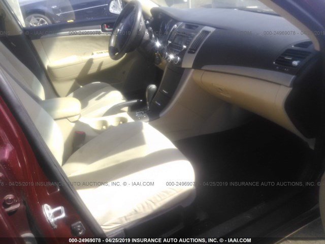 5NPET46C69H544167 - 2009 HYUNDAI SONATA GLS 栗色 照片 5