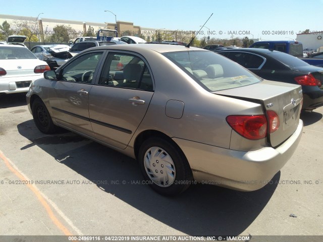 1NXBR32E07Z880012 - 2007 TOYOTA COROLLA CE/LE/S GOLD photo 3