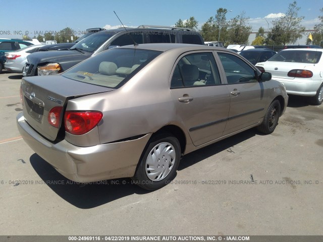 1NXBR32E07Z880012 - 2007 TOYOTA COROLLA CE/LE/S GOLD photo 4