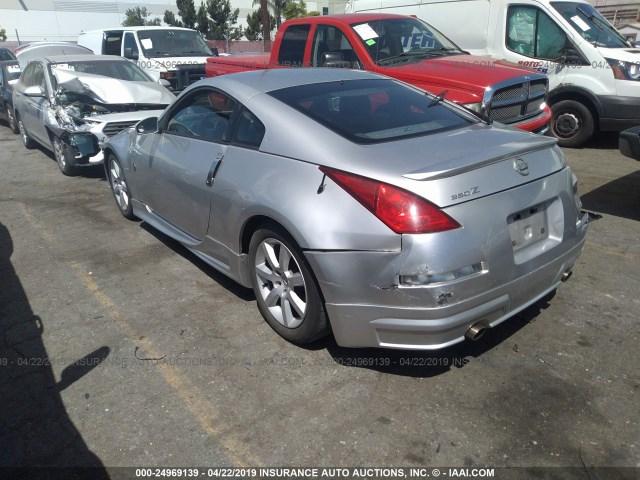 JN1AZ34D14T150666 - 2004 NISSAN 350Z COUPE SILVER photo 3