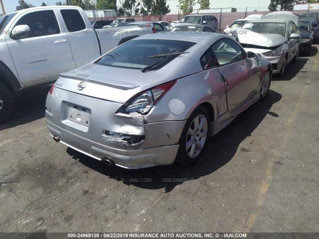 JN1AZ34D14T150666 - 2004 NISSAN 350Z COUPE SILVER photo 4