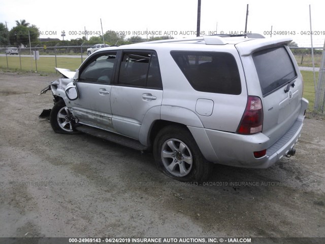 JTEZU14R258031085 - 2005 TOYOTA 4RUNNER SR5/SPORT SILVER photo 3