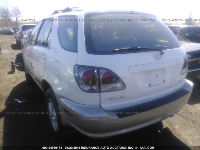 JTJHF10U720244674 - 2002 LEXUS RX 300 WHITE photo 3