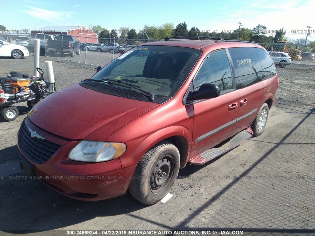 1C4GJ45363B202985 - 2003 CHRYSLER VOYAGER LX RED photo 2