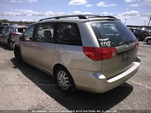 5TDZK23C09S256233 - 2009 TOYOTA SIENNA CE/LE GOLD photo 3