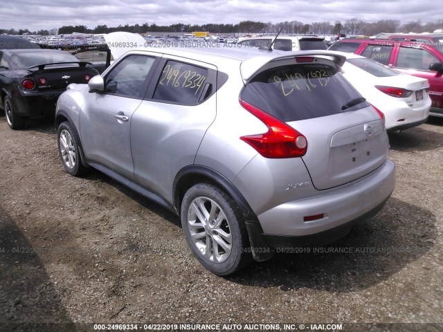 JN8AF5MV6CT111908 - 2012 NISSAN JUKE S/SV/SL SILVER photo 3