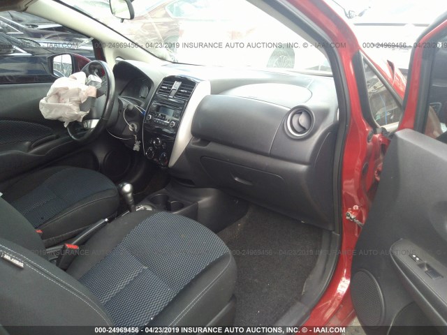 3N1CE2CP6FL419021 - 2015 NISSAN VERSA NOTE S/S PLUS/SV/SL/SR RED photo 5