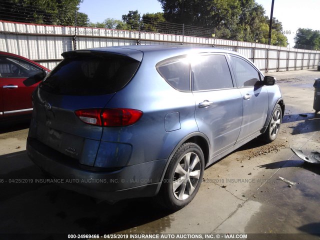 4S4WX85D074405046 - 2007 SUBARU B9 TRIBECA 3.0 H6/3.0 H6 LIMITED BLUE photo 4