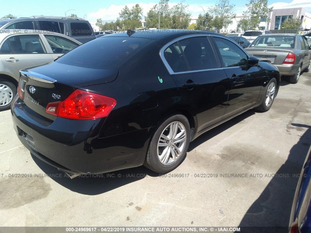 JN1CV6AP8FM581006 - 2015 INFINITI Q40 BLACK photo 4