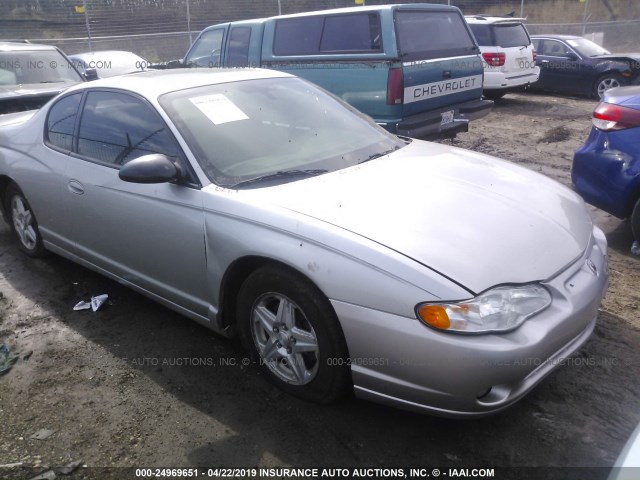 2G1WX12K159272203 - 2005 CHEVROLET MONTE CARLO LT SILVER photo 1