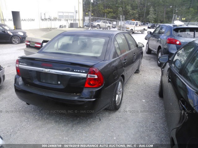 1G1ZU53806F215497 - 2006 CHEVROLET MALIBU LTZ BLACK photo 4