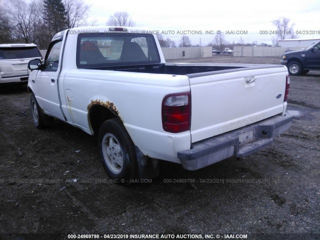 1FTYR10CX1PA38384 - 2001 FORD RANGER WHITE photo 3