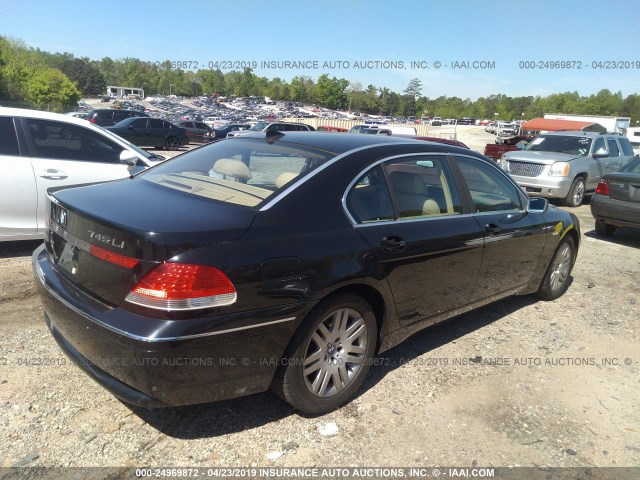 WBAGN63482DR05600 - 2002 BMW 745 LI BLACK photo 4