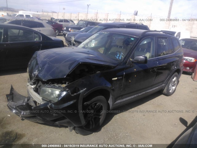 WBXPA93446WD33229 - 2006 BMW X3 3.0I BLACK photo 2