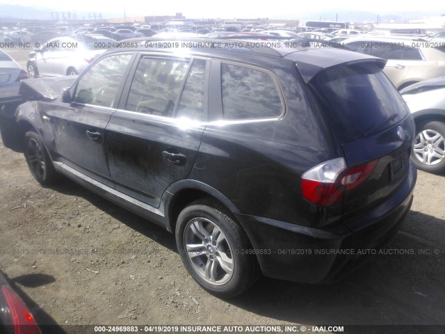 WBXPA93446WD33229 - 2006 BMW X3 3.0I BLACK photo 3