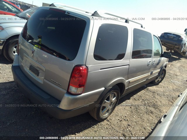 1GMDV33L75D160365 - 2005 PONTIAC MONTANA SV6 SILVER photo 4