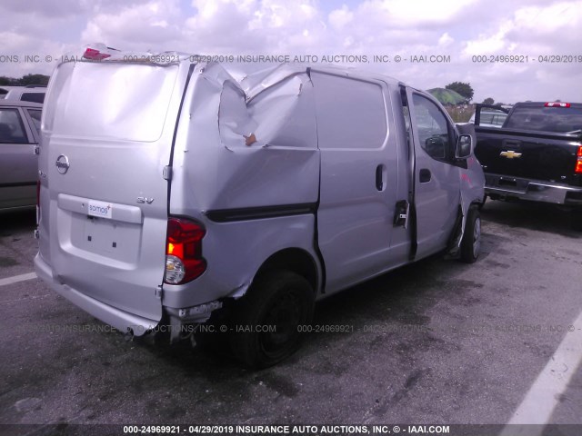 3N6CM0KN3FK730803 - 2015 NISSAN NV200 2.5S/2.5SV SILVER photo 4