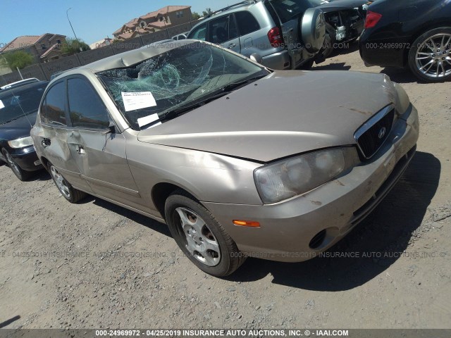 KMHDN45D62U462253 - 2002 HYUNDAI ELANTRA GLS/GT GOLD photo 1