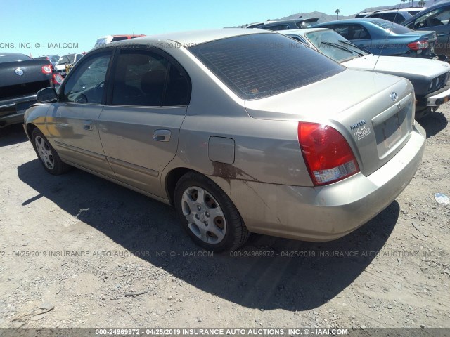 KMHDN45D62U462253 - 2002 HYUNDAI ELANTRA GLS/GT GOLD photo 3