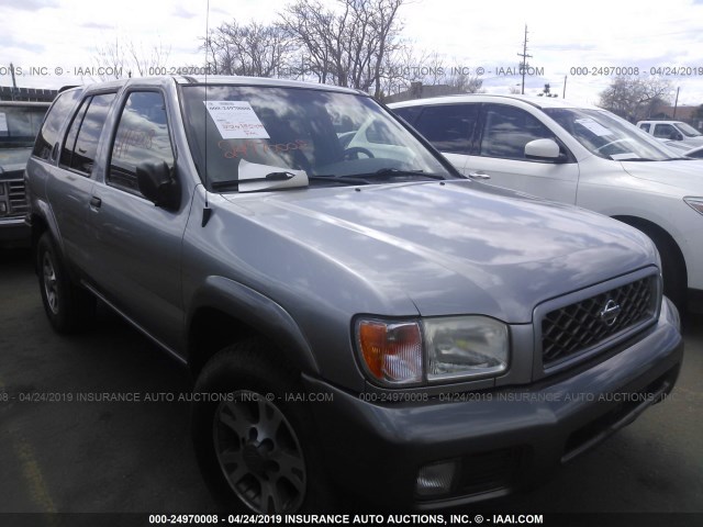 JN8DR09Y91W602656 - 2001 NISSAN PATHFINDER LE/SE/XE SILVER photo 1